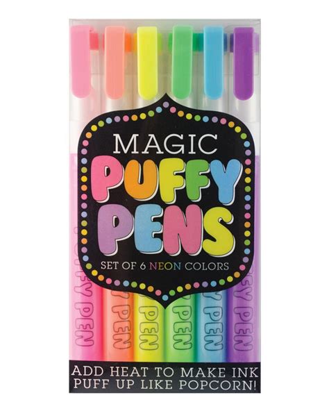Magical puffy pens made by ooly
